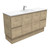 Vanessa 1500mm Poly-Marble Moulded Vanitry Basin-Top Single Bowl + Edge Scandi Oak Cabinet on Kick Board 1 Tap Hole [197834]