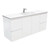Vanessa 1500mm Poly-Marble Moulded Basin-Top Single Bowl + Fingerpull Satin White Cabinet Wall-Hung 1 Tap Hole [197860]