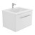 Vanessa 600 Poly-Marble Moulded Basin-Top + Manu Gloss White Cabinet Wall-Hung 2 Internal Drawer 1 Tap Hole [197870]