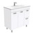Vanessa 600 Poly-Marble Moulded Basin-Top + Edge Scandi Oak Cabinet Wall-Hung 1 Tap Hole [197877]