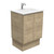 Vanessa 600 Poly-Marble Moulded Basin-Top + Edge Scandi Oak Cabinet on Kick Board 1 Tap Hole [197878]