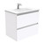 Vanessa 750 Poly-Marble Moulded Basin-Top Single Bowl + Quest Gloss White Cabinet Wall-Hung 2 Drawer 1 Tap Hole [197905]