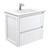 Vanessa 750 Poly-Marble Moulded Basin-Top, Single Bowl + Hampton Satin White Cabinet Wall-Hung 1 Tap Hole [197917]