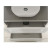 Vanessa 750 Poly-Marble Moulded Basin-Top, Single Bowl + Hampton Satin White Cabinet Wall-Hung 1 Tap Hole [197917]