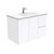 Vanessa 900 Poly-Marble Moulded Basin-Top Single Bowl + Fingerpull Gloss White Cabinet Wall-Hung 2 Door 2 Drawer LH 1 Tap Hole [197953]