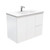 Vanessa 900 Poly-Marble Moulded Basin-Top Single Bowl + Fingerpull Satin White Cabinet Wall-Hung 2 Door 2 Drawer RH 1 Tap Hole [198005]