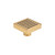 Slotted Square Shower Grate 100mm + 74mm Outlet Brushed Gold [328516]