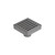 Slotted Square Shower Grate 100mm + 38mm Outlet Gunmetal Grey [328510]