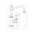 York Basin Mixer (Hook Spout) with Metal Lever 5Star Chrome Lead Free [332434]