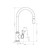 York Sink Mixer (Pull-Out Veggie Spray Function) with White Porcelain Lever 6Star Matte Black Lead Free [332448]