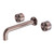 Kara Wall Basin Set 180mm Brushed Bronze Lead Free [332465]