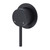Kaya Wall Bath or Shower Mixer Small Round Plate Matte Black Lead Free [312495]