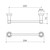 Riviere Hand Towel Rail Chrome [334381]