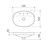 Riviere Inset Basin Matte White with Overflow 3 Tap Holes [334263]