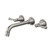 Riviere Wall Basin or Bath Set 210mm Brushed Nickel [334254]