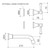 Riviere Wall Basin or Bath Set 210mm Brushed Nickel [334254]