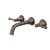 Riviere Wall Basin or Bath Set 175mm Brushed Bronze [334255]