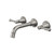 Riviere Wall Basin or Bath Set 175mm Brushed Nickel [334257]