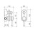Riviere Bath or Shower Mixer with Diverter Brushed Bronze [334396]