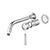 Riviere Wall Basin or Bath Mixer 175mm Trim Kit Chrome [334340]
