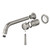 Riviere Wall Basin or Bath Mixer 210mm Trim Kit Brushed Nickel [334346]