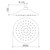 Riviere Rain Shower 250mm Brushed Nickel [334312]