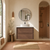 Venetta Framed Wall-Hung 900mm Walnut Cabinet with Crystal Ceramic Top [332161]