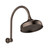 Cromford High-Rise Shower Arm & Rose 210mm Brushed Bronze [337285]