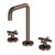 Vivid Slimline Plus Basin Set Brushed Bronze [337276]