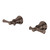 Cromford Wall Top Assemblies 15mm Extended Spindles Brushed Bronze [337278]