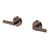 Vivid Slimline Plus Lever Wall Top Assemblies 15mm Extended Spindles Brushed Bronze [337295]