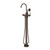 Cromford Floor Mounted Bath Mixer with Hand Shower Brushed Bronze [337258]
