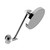 Builders Pina All Directional Shower Arm with 150mm Round Rose Chrome [278714]