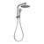 Vivid Slimline Compact Twin Shower Brushed Carbon [278844]