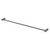 Vivid Slimline Single Towel Rail 800mm Brushed Carbon [278747]
