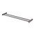 Vivid Slimline Double Towel Rail 600mm Brushed Carbon [278890]