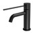 Vivid Slimline Basin Mixer Curved Outlet with Extended Lever  Matte Black [278701]