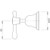 Rhapsody Wall Lever Top Assemblies 1/4 turn Ceramic Disc Chrome (Pair) Lead Free [301716]