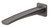 Mekko Wall Bath Spout 200mm Brushed Carbon Lead Free [301698]