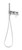 Vivid Slimline Oval Wall Shower System Chrome [301717]
