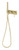 Vivid Slimline Oval Wall Shower System Brushed Gold [301690]