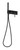 Vivid Slimline Oval Wall Shower System Matte Black [301692]