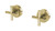Vivid Slimline Plus Wall Top Assemblies Ceramic Disc 3/4 Turn Brushed Gold (Pair) Lead Free [302454]