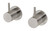 Vivid Slimline Wall Top Assemblies 15mm Extended Spindles Brushed Nickel (Pair) Lead Free [304102]