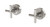 Vivid Slimline Plus Wall Top Assemblies Extended Spindles (Pair) Brushed Nickel Lead Free [304101]
