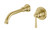 Cromford SwitchMix Wall Basin or Bath Mixer Set Fit-Off Kit Brushed Gold Lead Free [304926]