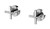 Vivid Slimline Plus Wall Top Assemblies Ceramic Disc 3/4 Turn Chrome (Pair) Lead Free [305334]