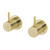 Vivid Slimline Wall Top Assemblies Brushed Gold (Pair) Lead Free [307850]