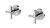Vivid Slimline Plus Wall Top Assemblies Pair Ceramic Disc 3/4 Turn (15mm Extended Spindles) Chrome Lead Free [310497]