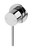 Vivid Slimline SwitchMix Shower Wall Mixer 60mm Backplate Chrome Lead Free [311692]